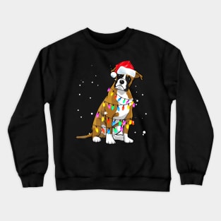 Boxer Dog Christmas Crewneck Sweatshirt